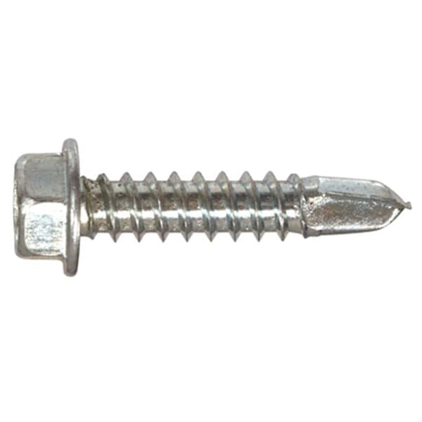 Hillman 47204 0.5 in. x No.8 Hex Washer Self Drilling Screw 196160 - main
